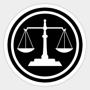 Scales of Justice Sticker